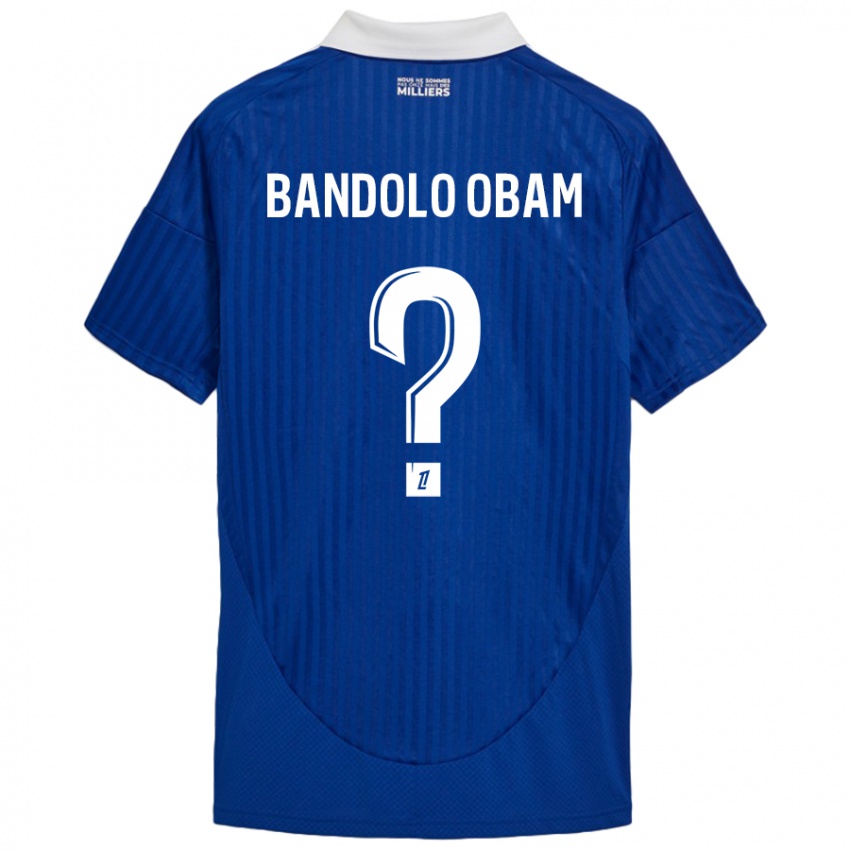 Niño Camiseta Randy Bandolo Obam #0 Azul Blanco 1ª Equipación 2024/25 La Camisa México