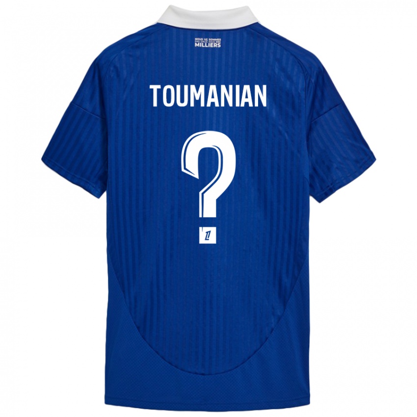 Niño Camiseta Anthony Toumanian #0 Azul Blanco 1ª Equipación 2024/25 La Camisa México