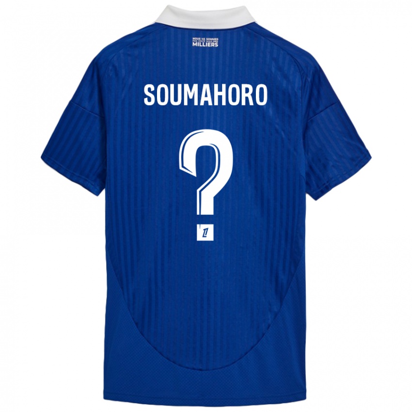 Niño Camiseta Mohamed Soumahoro #0 Azul Blanco 1ª Equipación 2024/25 La Camisa México