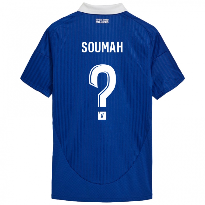 Niño Camiseta Mohamed Soumah #0 Azul Blanco 1ª Equipación 2024/25 La Camisa México