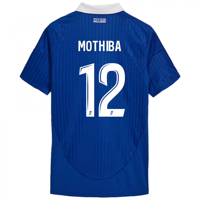 Niño Camiseta Lebo Mothiba #12 Azul Blanco 1ª Equipación 2024/25 La Camisa México