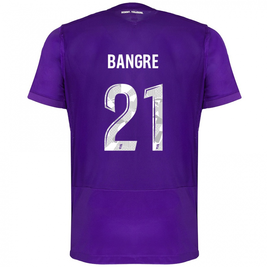 Niño Camiseta Mamady Bangré #21 Morado Blanco 1ª Equipación 2024/25 La Camisa México