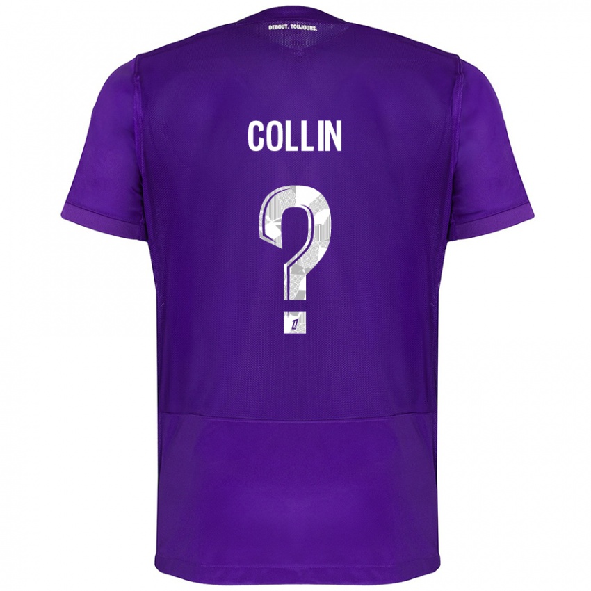 Niño Camiseta Théo Collin #0 Morado Blanco 1ª Equipación 2024/25 La Camisa México