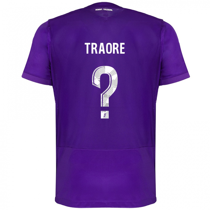 Niño Camiseta Bonota Traoré #0 Morado Blanco 1ª Equipación 2024/25 La Camisa México