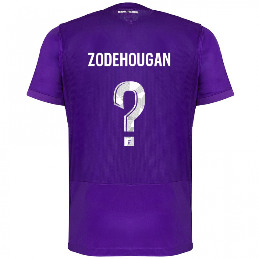 Niño Camiseta Yanis Zodehougan #0 Morado Blanco 1ª Equipación 2024/25 La Camisa México