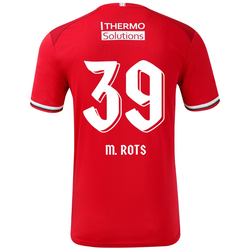 Niño Camiseta Mats Rots #39 Rojo Blanco 1ª Equipación 2024/25 La Camisa México