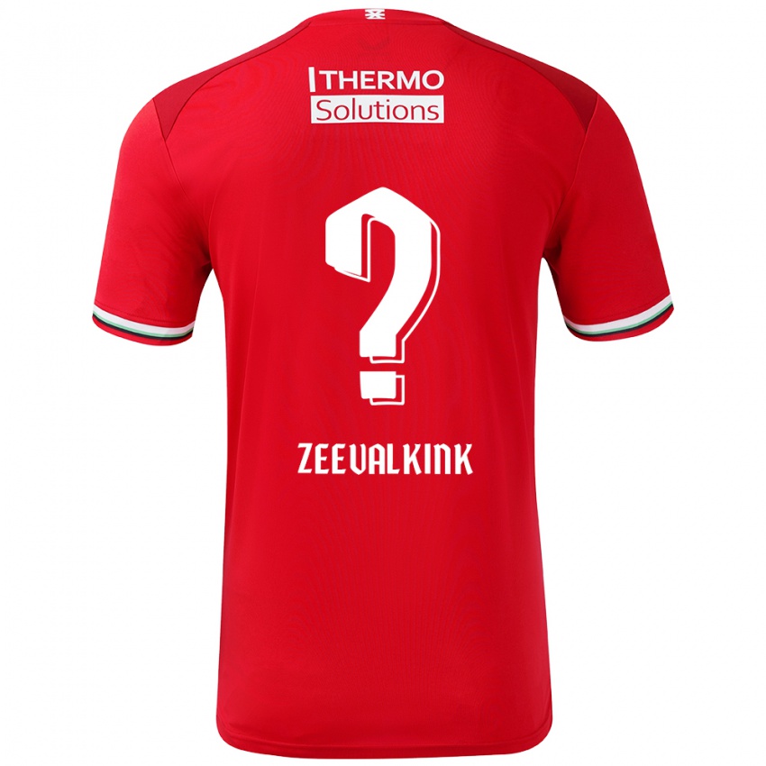 Niño Camiseta Leco Zeevalkink #0 Rojo Blanco 1ª Equipación 2024/25 La Camisa México