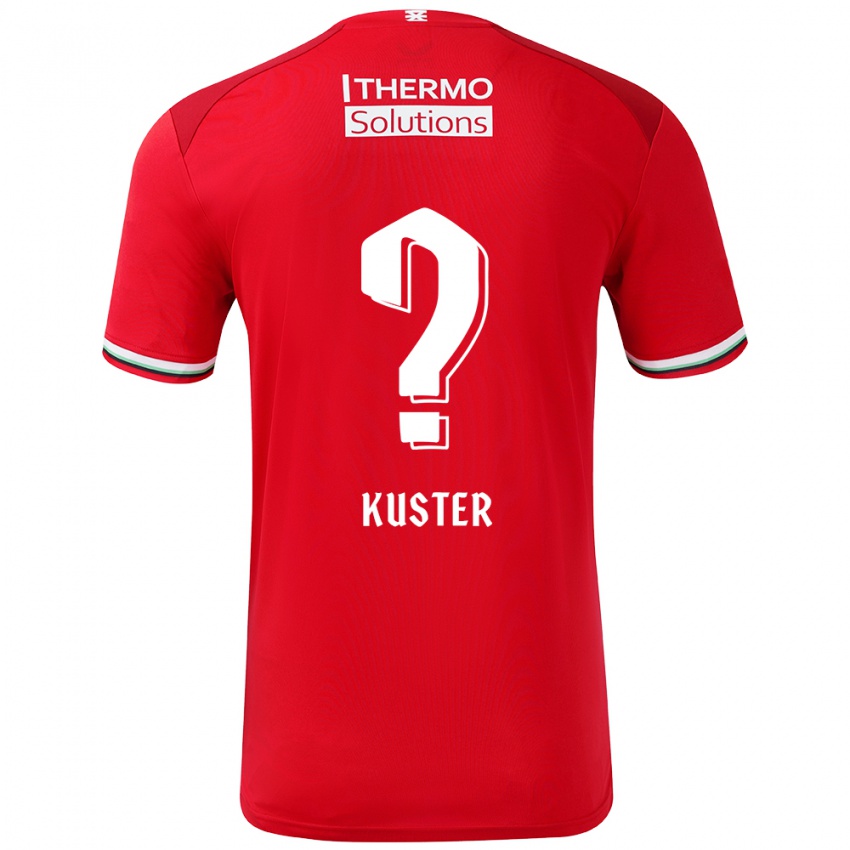 Niño Camiseta Harrie Kuster #0 Rojo Blanco 1ª Equipación 2024/25 La Camisa México