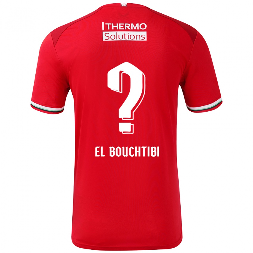 Niño Camiseta Ilias El Bouchtibi #0 Rojo Blanco 1ª Equipación 2024/25 La Camisa México