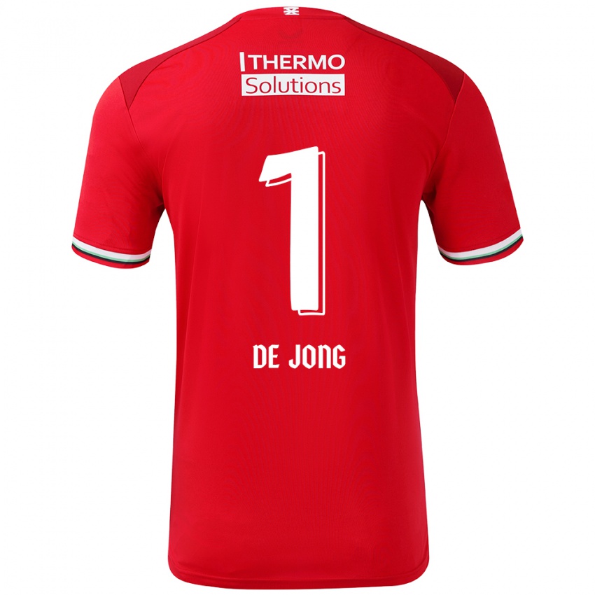 Niño Camiseta Daniëlle De Jong #1 Rojo Blanco 1ª Equipación 2024/25 La Camisa México