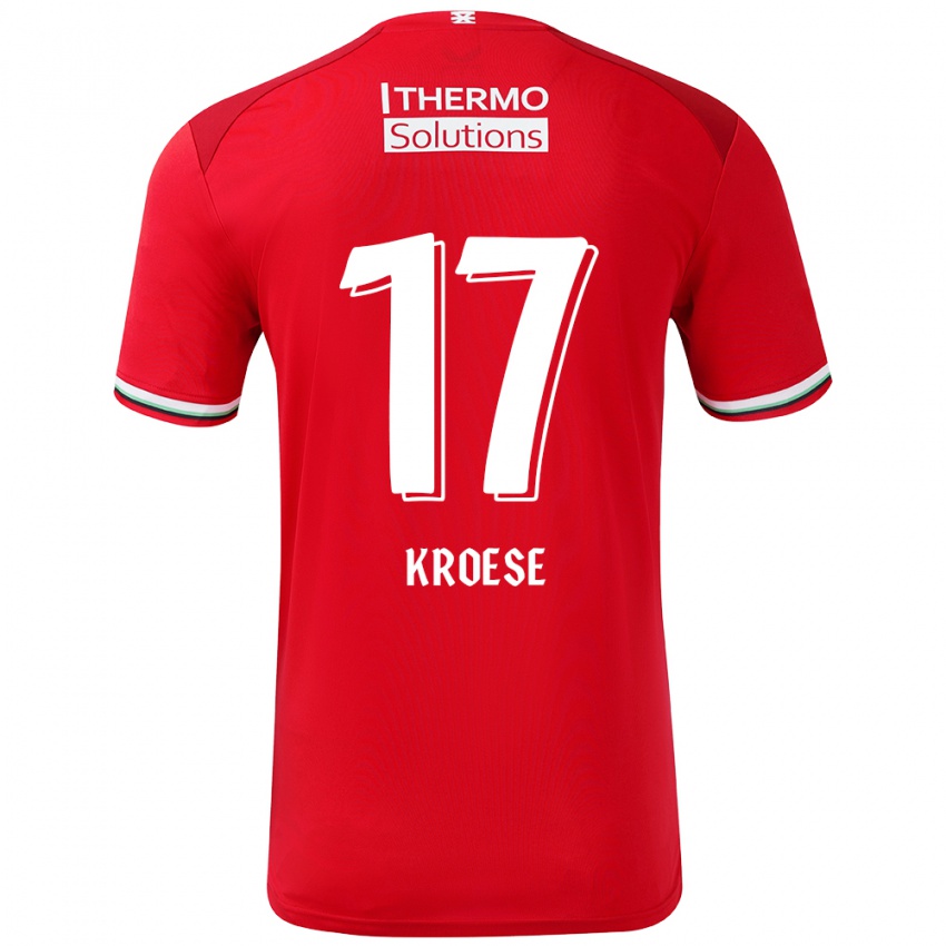 Niño Camiseta Fieke Kroese #17 Rojo Blanco 1ª Equipación 2024/25 La Camisa México