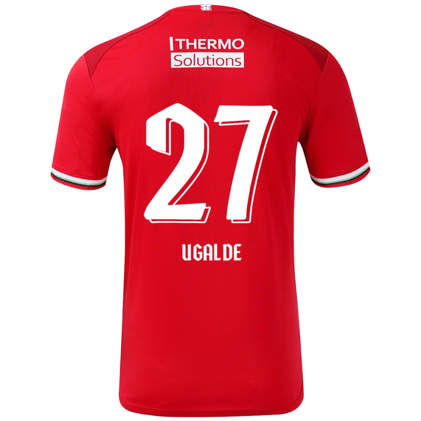 Niño Camiseta Manfred Ugalde #27 Rojo Blanco 1ª Equipación 2024/25 La Camisa México