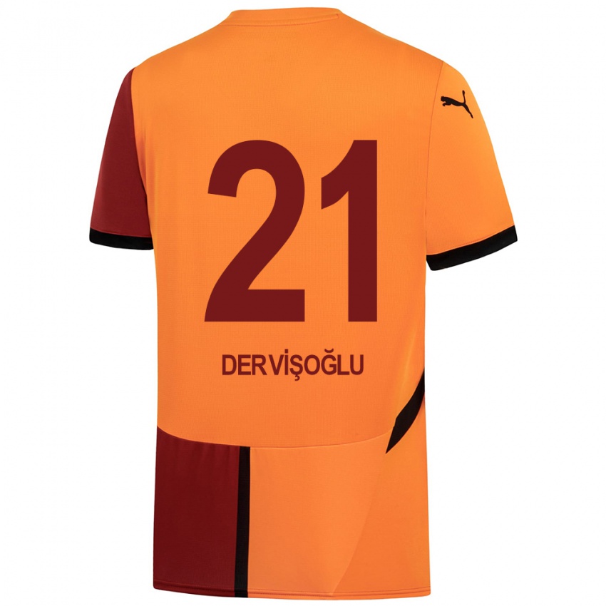 Niño Camiseta Halil Dervişoğlu #21 Amarillo Rojo 1ª Equipación 2024/25 La Camisa México