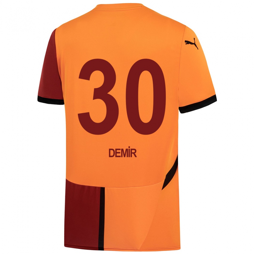 Niño Camiseta Yusuf Demir #30 Amarillo Rojo 1ª Equipación 2024/25 La Camisa México