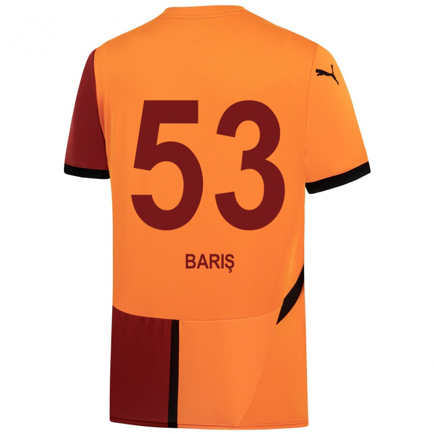 Niño Camiseta Barış Alper Yılmaz #53 Amarillo Rojo 1ª Equipación 2024/25 La Camisa México