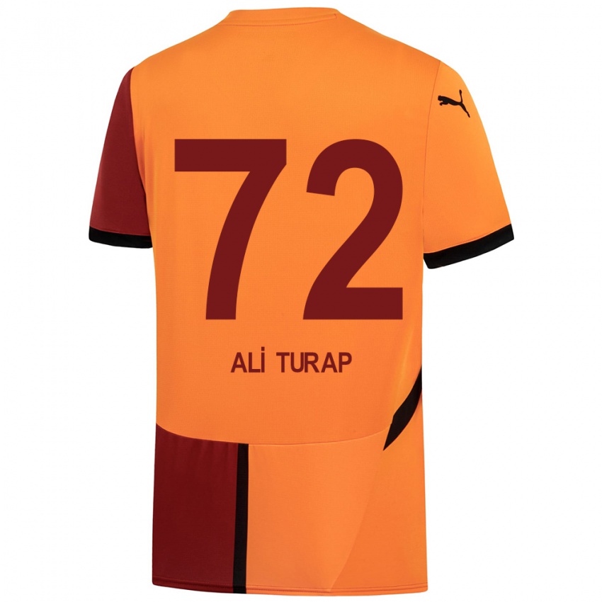 Niño Camiseta Ali Turap Bülbül #72 Amarillo Rojo 1ª Equipación 2024/25 La Camisa México