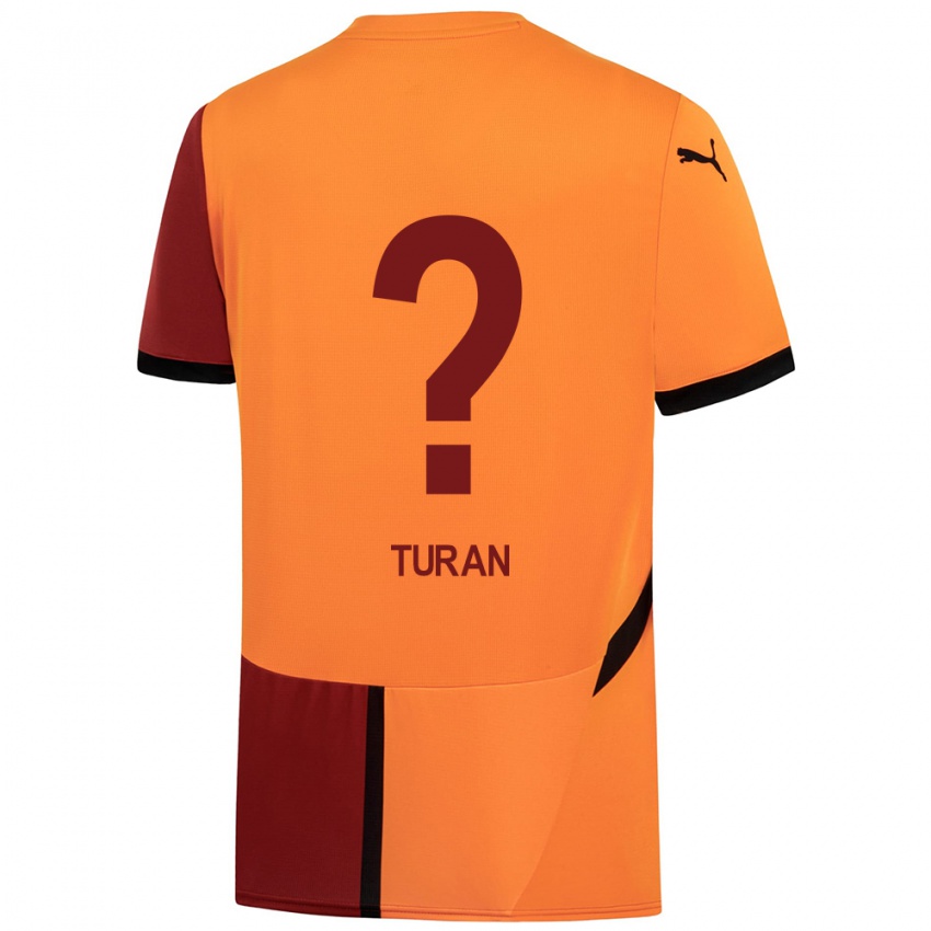 Niño Camiseta Hasan Turan #0 Amarillo Rojo 1ª Equipación 2024/25 La Camisa México