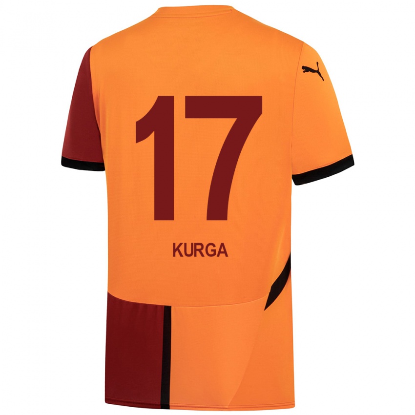 Niño Camiseta Handan Kurğa #17 Amarillo Rojo 1ª Equipación 2024/25 La Camisa México