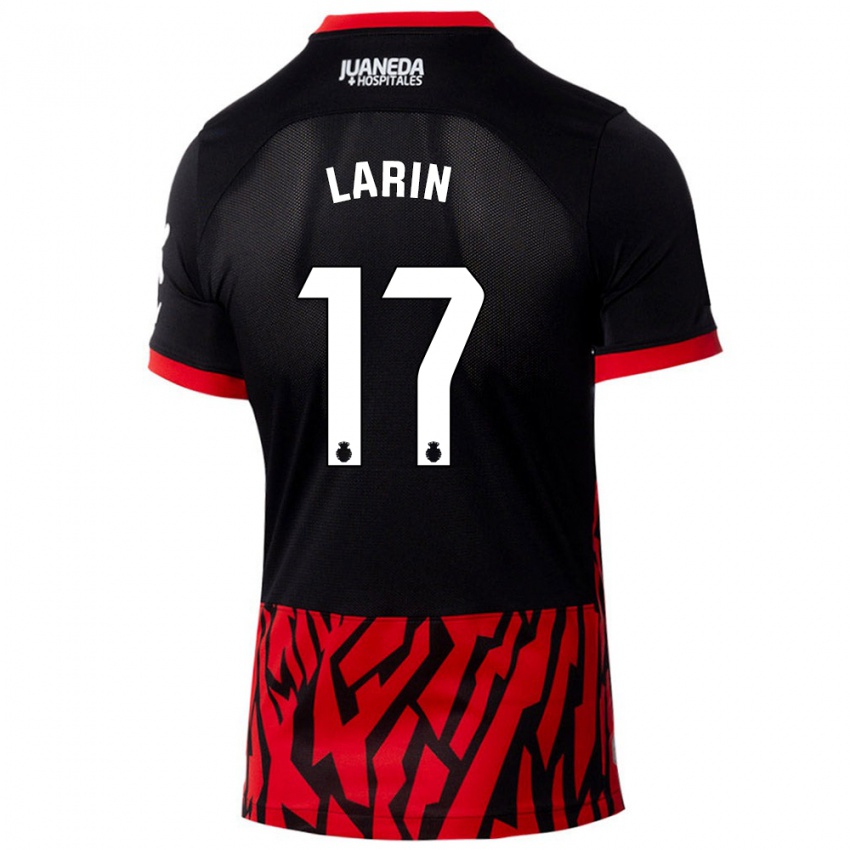 Niño Camiseta Cyle Larin #17 Negro Rojo 1ª Equipación 2024/25 La Camisa México