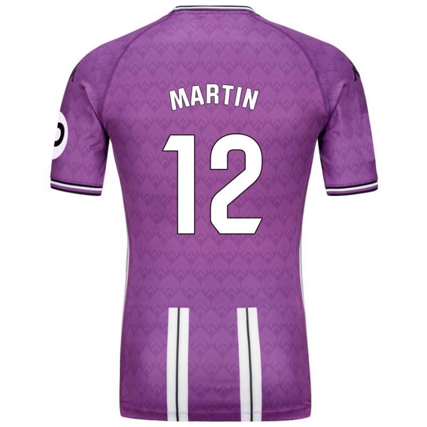 Niño Camiseta Mario Martin #12 Púrpura Blanco 1ª Equipación 2024/25 La Camisa México