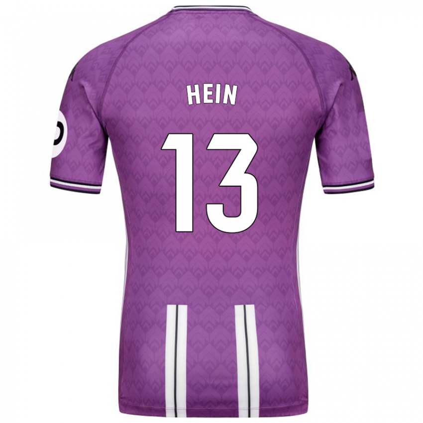 Niño Camiseta Karl Hein #13 Púrpura Blanco 1ª Equipación 2024/25 La Camisa México