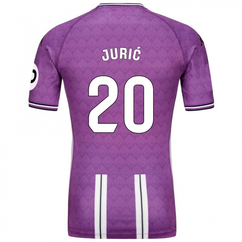 Niño Camiseta Stanko Juric #20 Púrpura Blanco 1ª Equipación 2024/25 La Camisa México