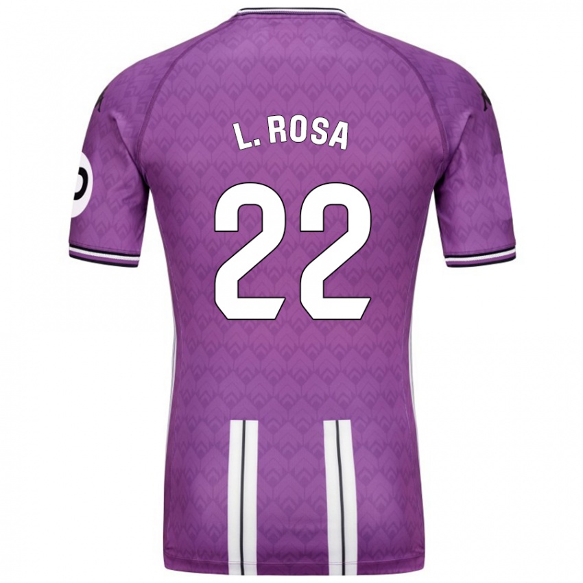 Niño Camiseta Lucas Rosa #22 Púrpura Blanco 1ª Equipación 2024/25 La Camisa México