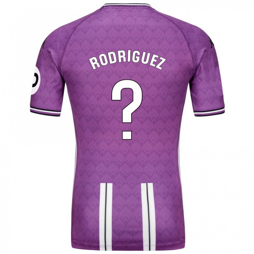 Niño Camiseta Gabriel Rodríguez #0 Púrpura Blanco 1ª Equipación 2024/25 La Camisa México