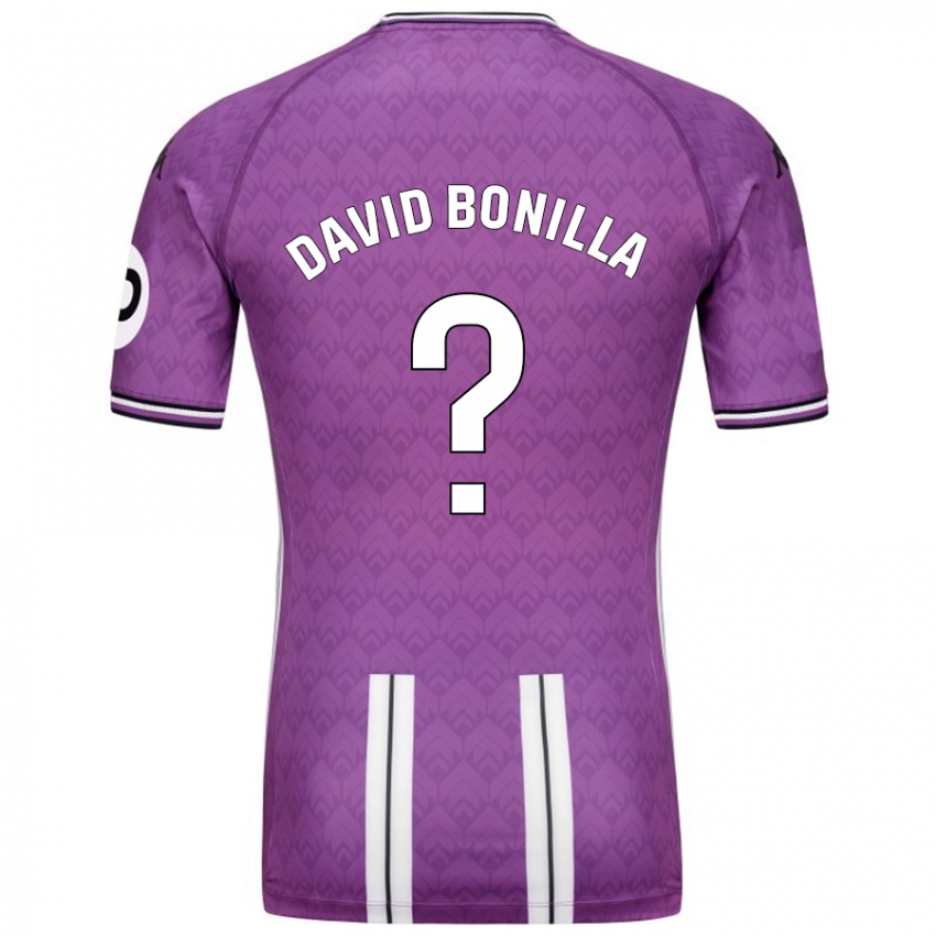 Niño Camiseta Juan David Bonilla #0 Púrpura Blanco 1ª Equipación 2024/25 La Camisa México