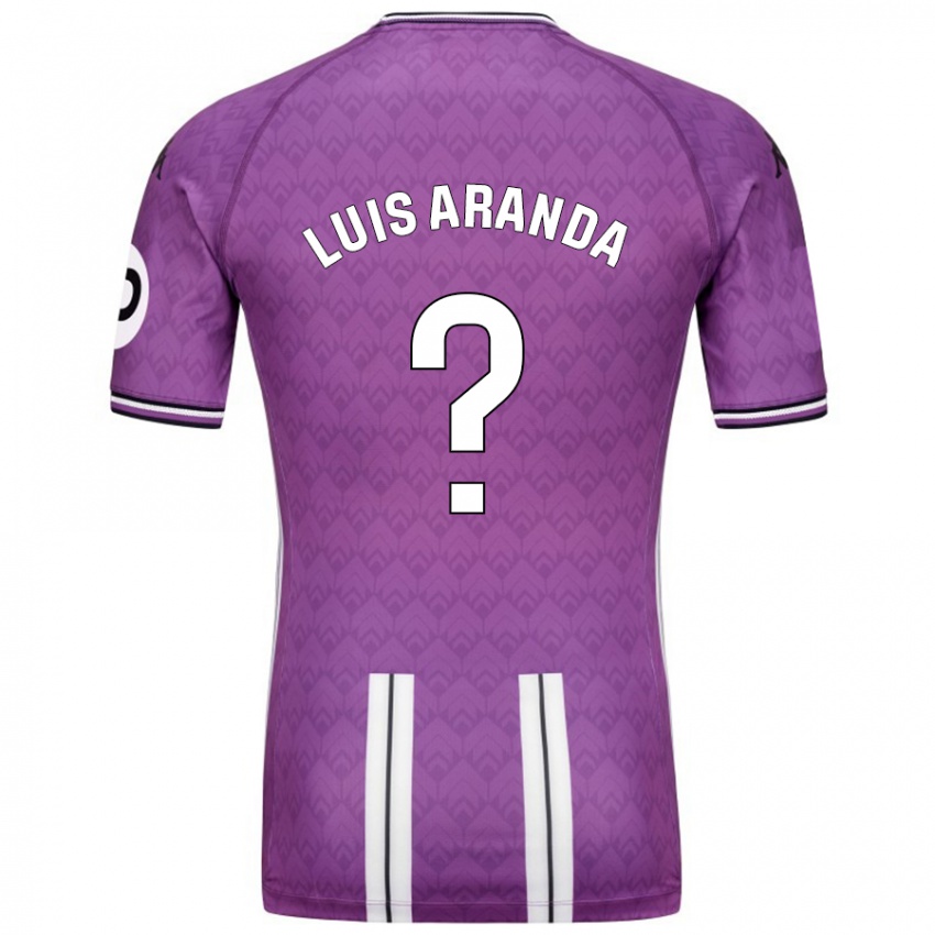 Niño Camiseta José Luis Aranda #0 Púrpura Blanco 1ª Equipación 2024/25 La Camisa México