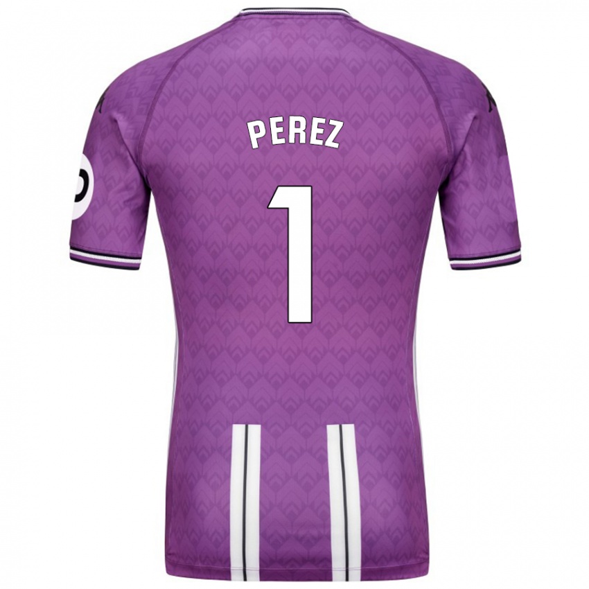 Niño Camiseta Fer Pérez #1 Púrpura Blanco 1ª Equipación 2024/25 La Camisa México