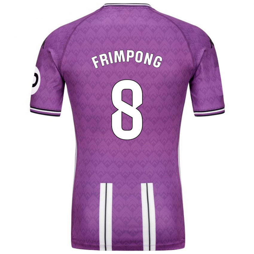 Niño Camiseta Eugene Frimpong #8 Púrpura Blanco 1ª Equipación 2024/25 La Camisa México