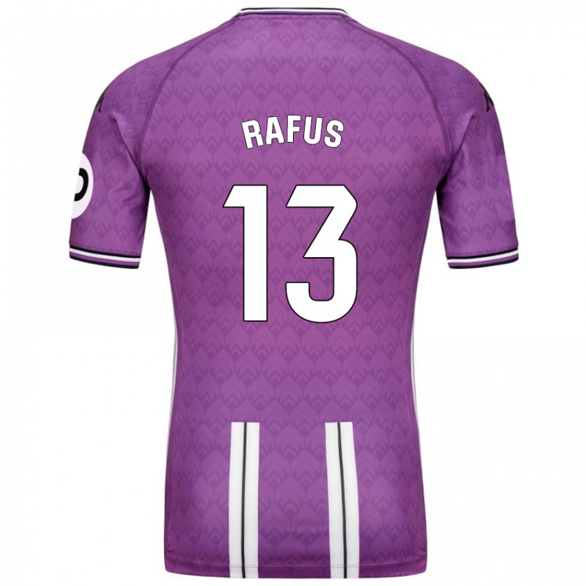 Niño Camiseta Arnau Rafus #13 Púrpura Blanco 1ª Equipación 2024/25 La Camisa México