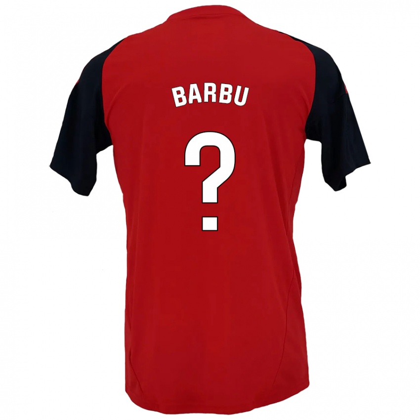 Niño Camiseta Álex Barbu #0 Rojo Negro 1ª Equipación 2024/25 La Camisa México