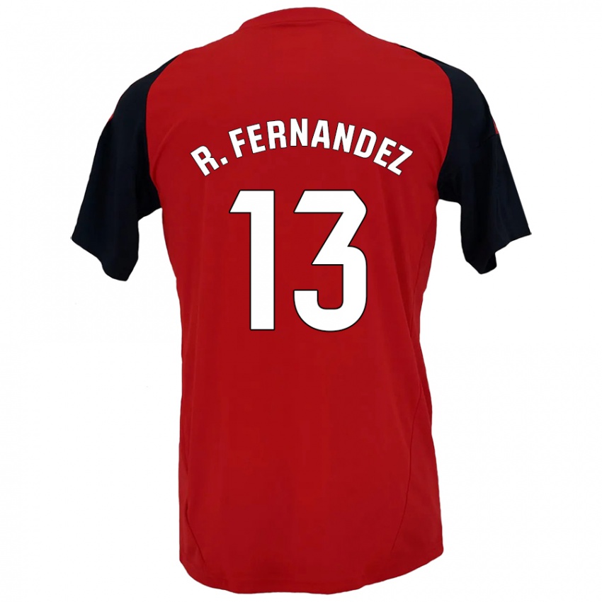 Niño Camiseta Raúl Fernández #13 Rojo Negro 1ª Equipación 2024/25 La Camisa México