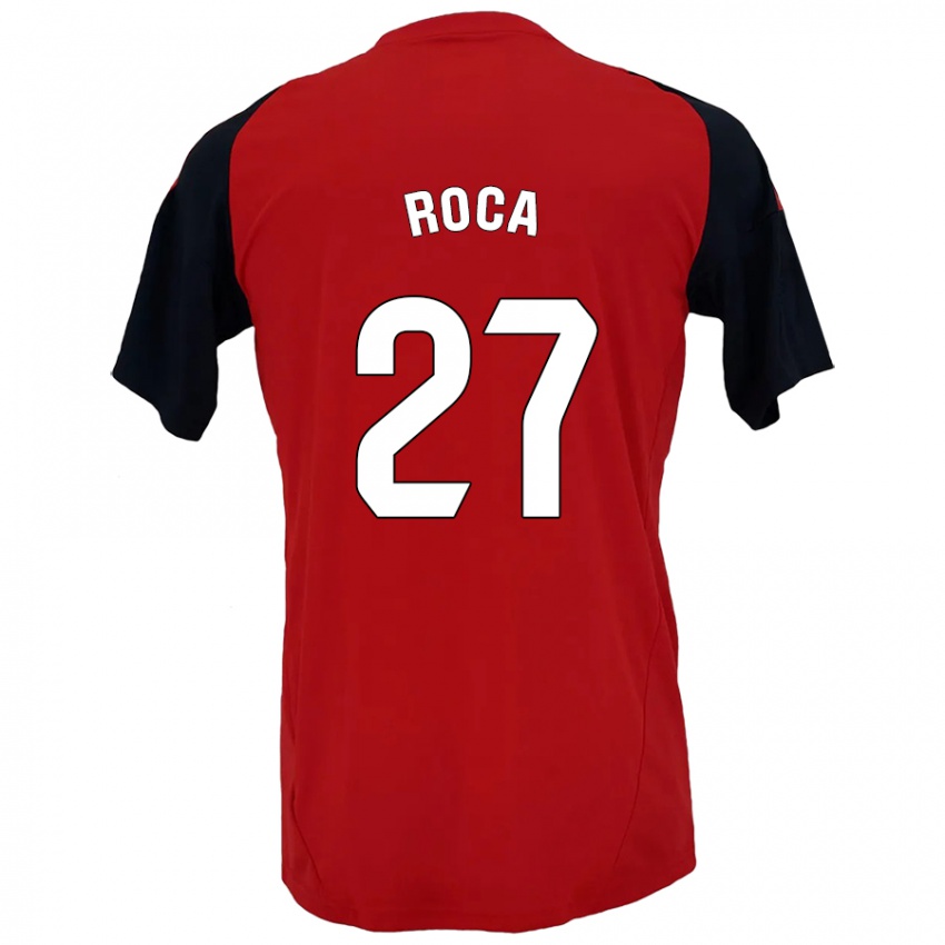 Niño Camiseta Joel Roca #27 Rojo Negro 1ª Equipación 2024/25 La Camisa México