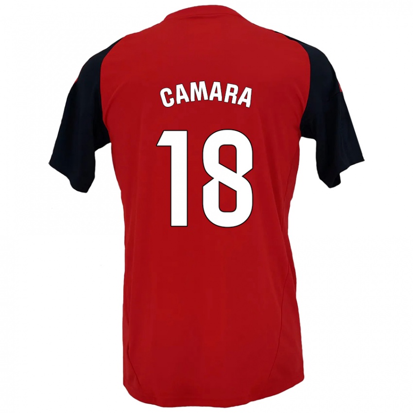 Niño Camiseta Aaron Cámara #18 Rojo Negro 1ª Equipación 2024/25 La Camisa México