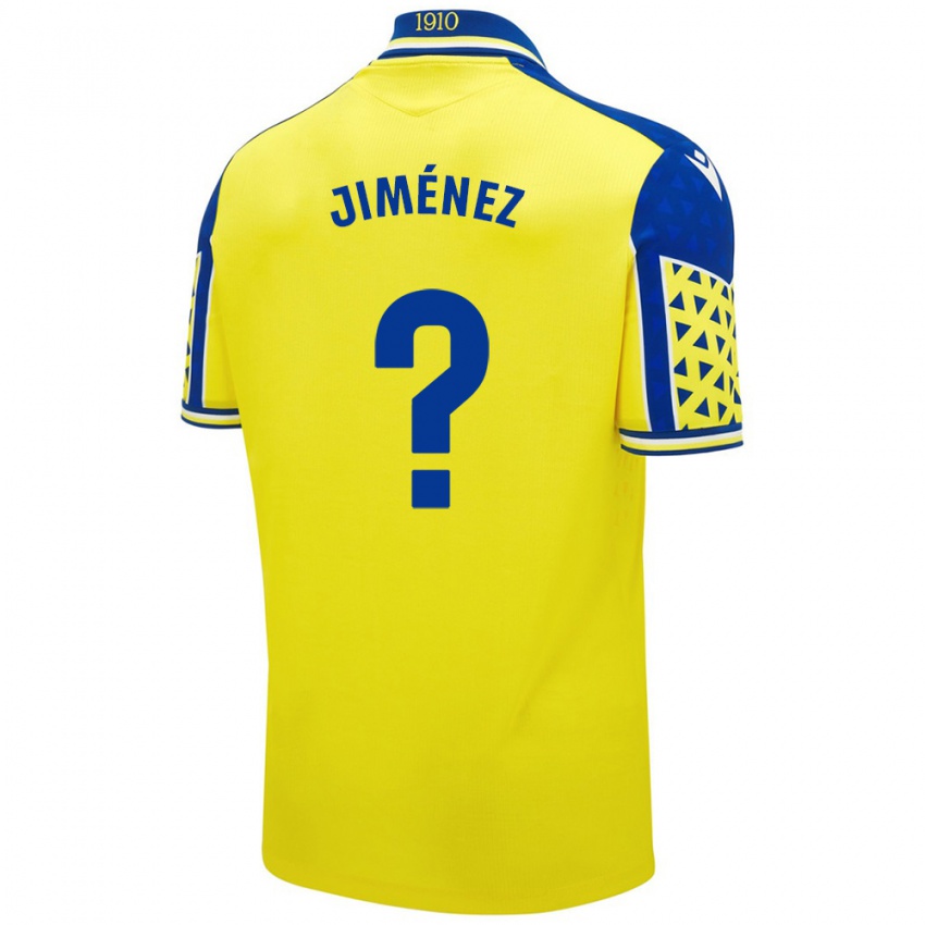 Niño Camiseta Álvaro Jiménez #0 Amarillo Azul 1ª Equipación 2024/25 La Camisa México