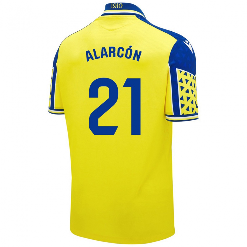 Niño Camiseta Tomás Alarcón #21 Amarillo Azul 1ª Equipación 2024/25 La Camisa México