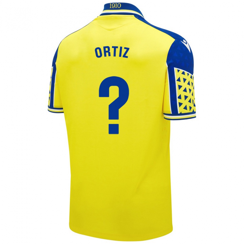 Niño Camiseta Pablo Ortiz #0 Amarillo Azul 1ª Equipación 2024/25 La Camisa México