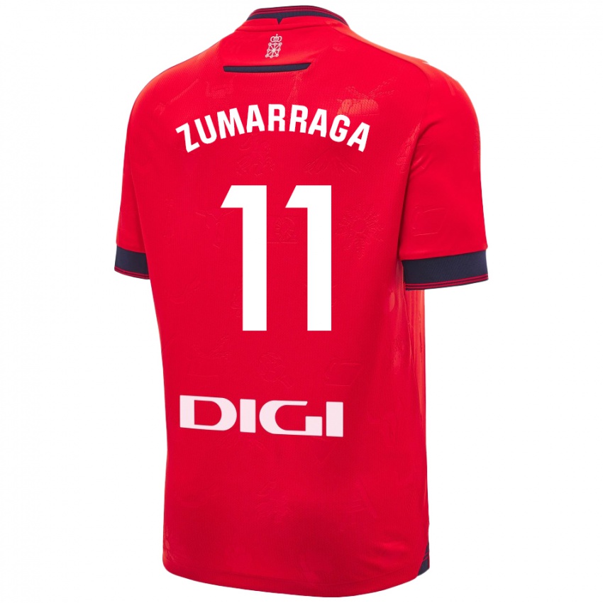 Niño Camiseta Aitana Zumárraga Garde #11 Rojo Blanco 1ª Equipación 2024/25 La Camisa México