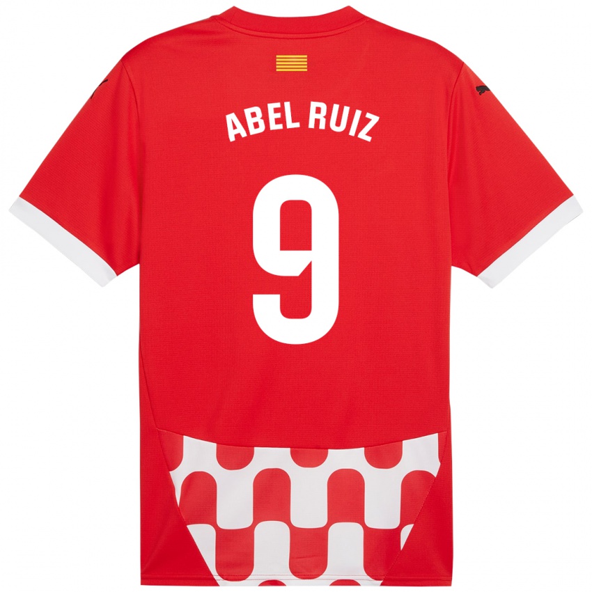 Niño Camiseta Abel Ruiz #9 Rojo Blanco 1ª Equipación 2024/25 La Camisa México