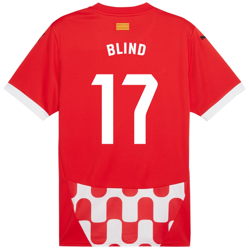 Niño Camiseta Daley Blind #17 Rojo Blanco 1ª Equipación 2024/25 La Camisa México