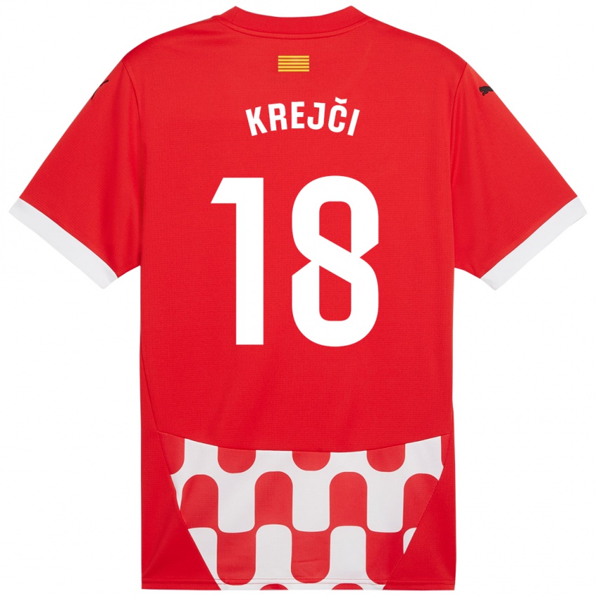 Niño Camiseta Ladislav Krejci #18 Rojo Blanco 1ª Equipación 2024/25 La Camisa México