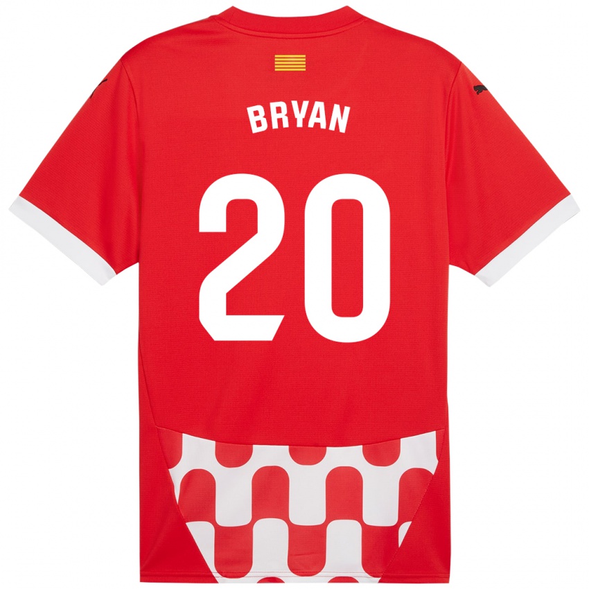 Niño Camiseta Bryan Gil #20 Rojo Blanco 1ª Equipación 2024/25 La Camisa México