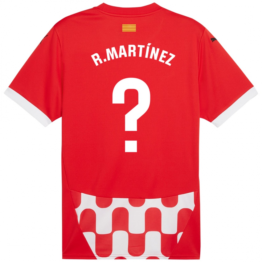 Niño Camiseta Raúl Martínez #0 Rojo Blanco 1ª Equipación 2024/25 La Camisa México