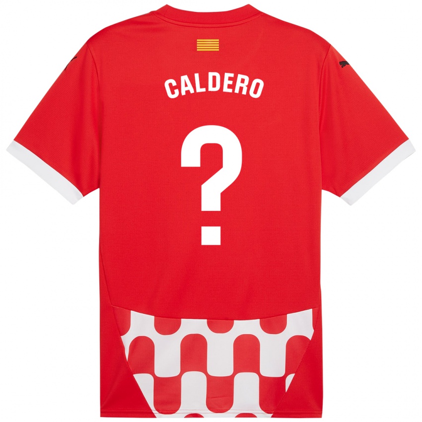 Niño Camiseta Nil Caldero #0 Rojo Blanco 1ª Equipación 2024/25 La Camisa México