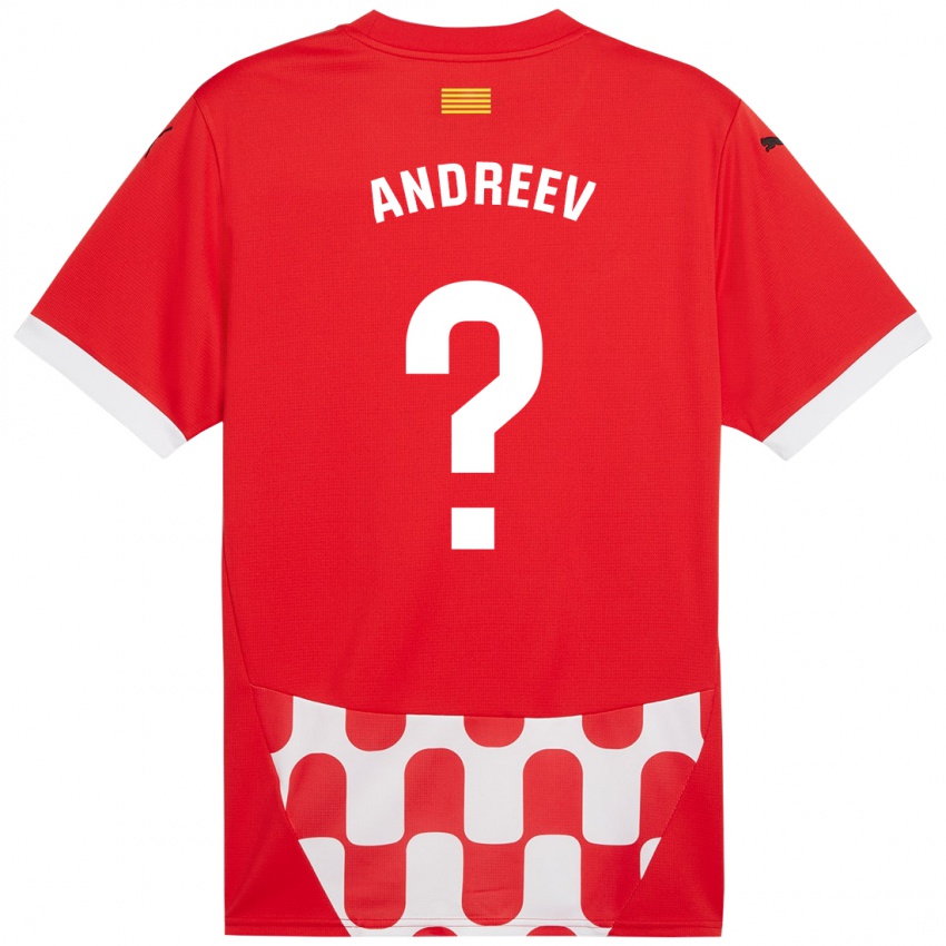 Niño Camiseta Aleksandar Andreev #0 Rojo Blanco 1ª Equipación 2024/25 La Camisa México