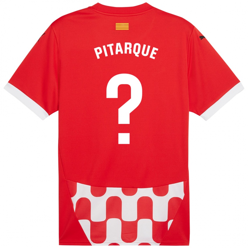 Niño Camiseta Víctor Pitarque #0 Rojo Blanco 1ª Equipación 2024/25 La Camisa México