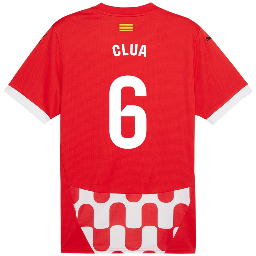 Niño Camiseta Silvi Clua #6 Rojo Blanco 1ª Equipación 2024/25 La Camisa México